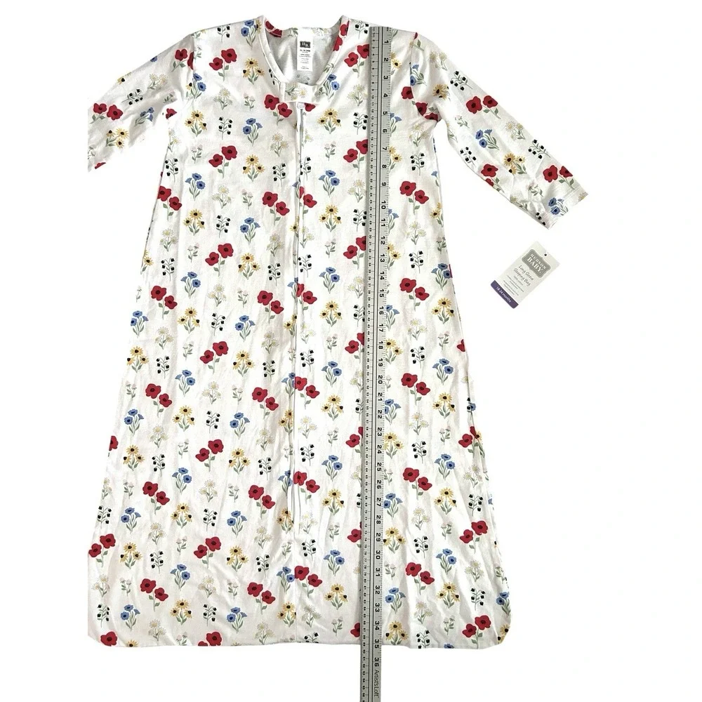 Hudson Baby Long Sleeve Cotton Jersey‎ Sleeping Bag Wildflowers 18-24 Months